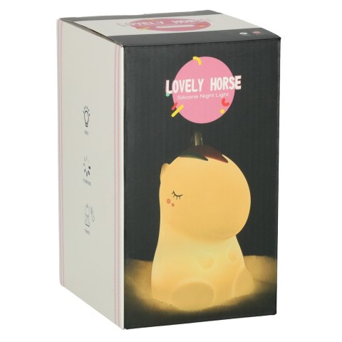 Lampka nocna dla dzieci silikonowa biała RGB jednorożec Lampka nocna dla dzieci silikonowa biała RGB jednorożec