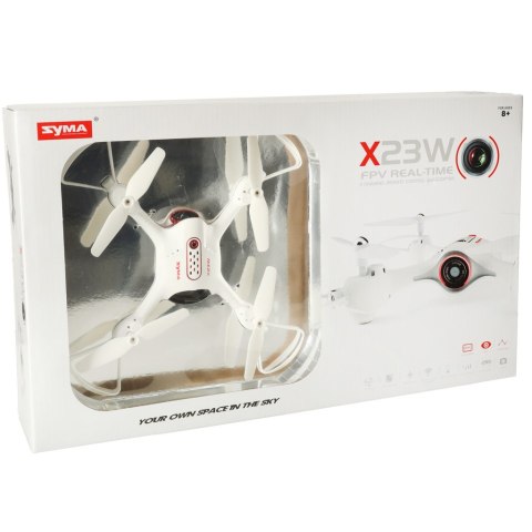 Dron RC Syma X23W kamera FPV WiFi 2.4GHz 4CH biały Dron RC Syma X23W kamera FPV WiFi 2.4GHz 4CH biały