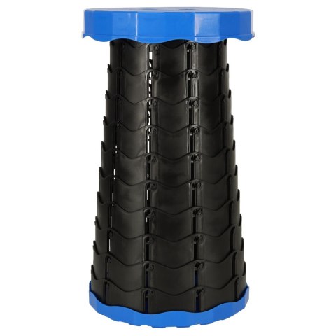 Krzesło składane rozkładany stołek taboret do domu ogrodu kemping niebieski Krzesło składane rozkładany stołek taboret do domu ogrodu kemping niebieski