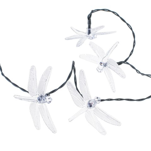 Lampki ogrodowe solarne ważki 6,5m 30LED multikolor Lampki ogrodowe solarne ważki 6,5m 30LED multikolor