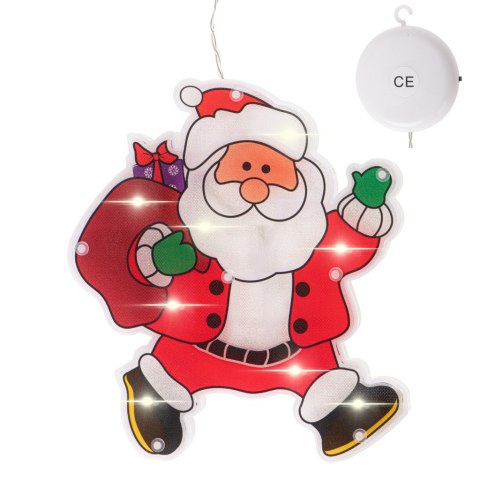 Lampki LED wisząca ozdoba dekoracja świąteczna mikołaj z prezentami Lampki LED wisząca ozdoba dekoracja świąteczna mikołaj z prezentami