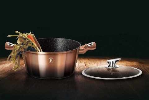 GARNEK GRANITOWY 20cm BERLINGER HAUS BH-1894 ROSE GOLD NOIR GARNEK GRANITOWY 20cm BERLINGER HAUS BH-1894 ROSE GOLD NOIR