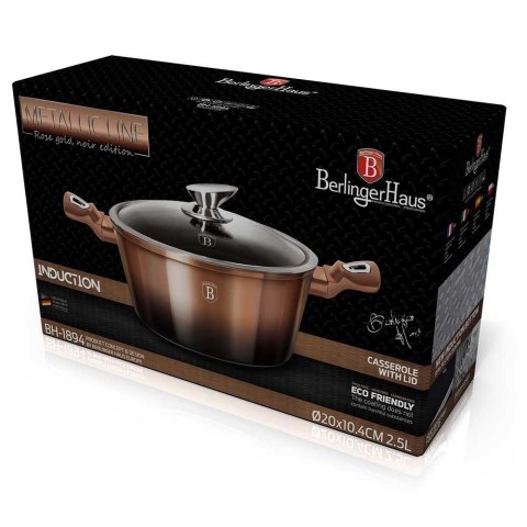 GARNEK GRANITOWY 20cm BERLINGER HAUS BH-1894 ROSE GOLD NOIR GARNEK GRANITOWY 20cm BERLINGER HAUS BH-1894 ROSE GOLD NOIR
