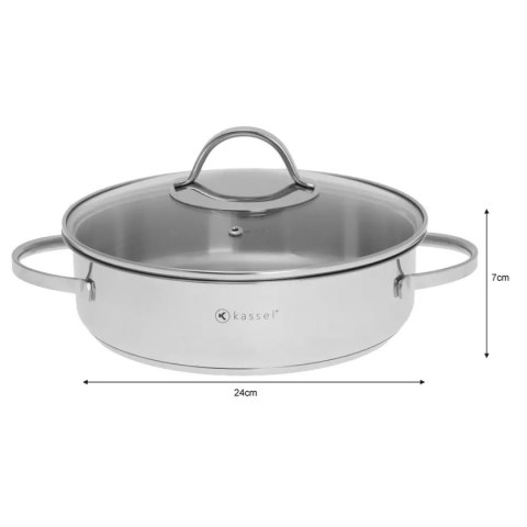 GARNEK STALOWY PŁASKI 2,9L KASSEL ALICE 93007 GARNEK STALOWY PŁASKI 2,9L KASSEL ALICE 93007