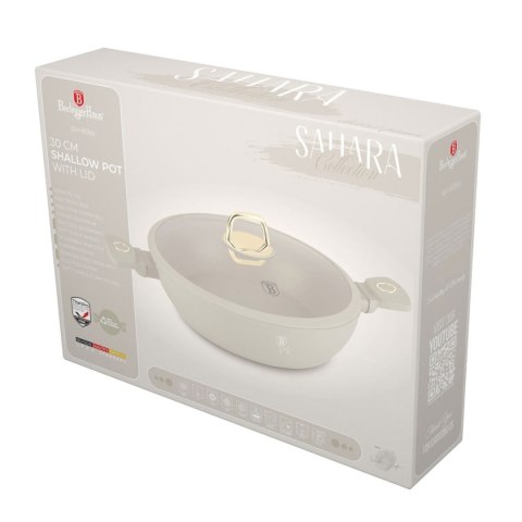 PŁASKI GARNEK TYTANOWY Z POKRYWĄ 30cm BERLINGER HAUS BH-8069 SAHARA PŁASKI GARNEK TYTANOWY Z POKRYWĄ 30cm BERLINGER HAUS BH-8069 SAHARA