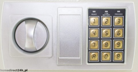 SEJF MEBLOWY ELEKTRONICZNY JASNY SZARY SEJF MEBLOWY ELEKTRONICZNY JASNY SZARY
