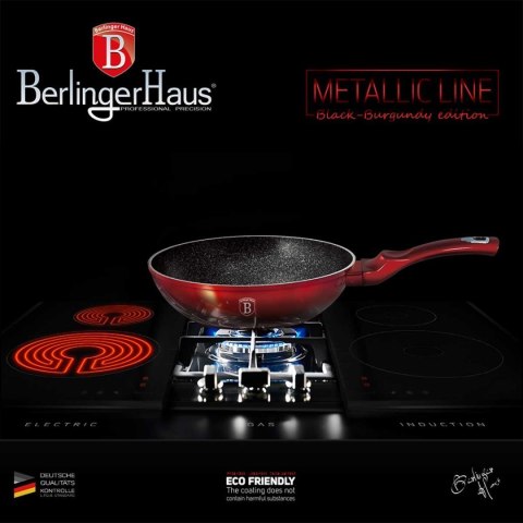WOK GRANITOWY 28cm BERLINGER HAUS BURGUNDY BH-1265 WOK GRANITOWY 28cm BERLINGER HAUS BURGUNDY BH-1265