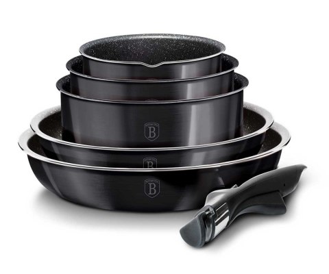 Zestaw garnków Click&Cook Berlinger Haus BH-6910 CARBON PRO Zestaw garnków Click&Cook Berlinger Haus BH-6910 CARBON PRO