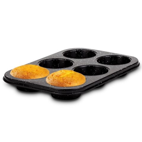 FORMA DO PIECZENIA MUFFINEK GRANITOWA BLACHA NA 6 SZT. 26,5X18,5 CM NATURE FORMA DO PIECZENIA MUFFINEK GRANITOWA BLACHA NA 6 SZT. 26,5X18,5 CM NATURE